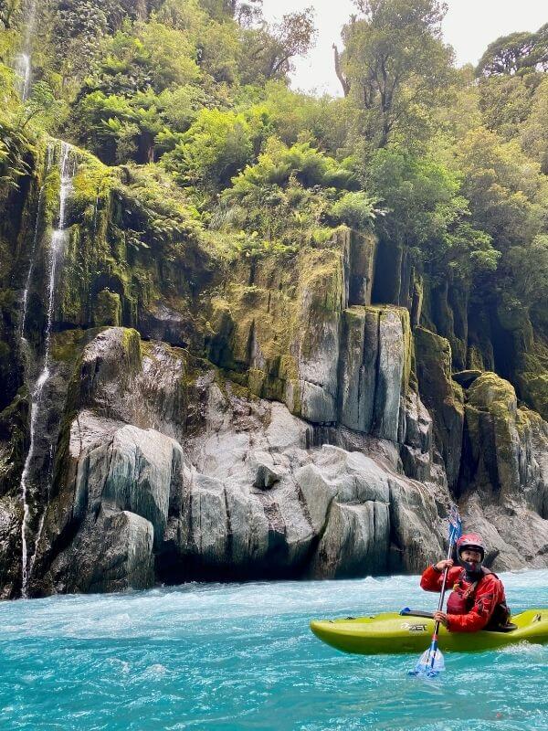 Kayaker on West Coast River